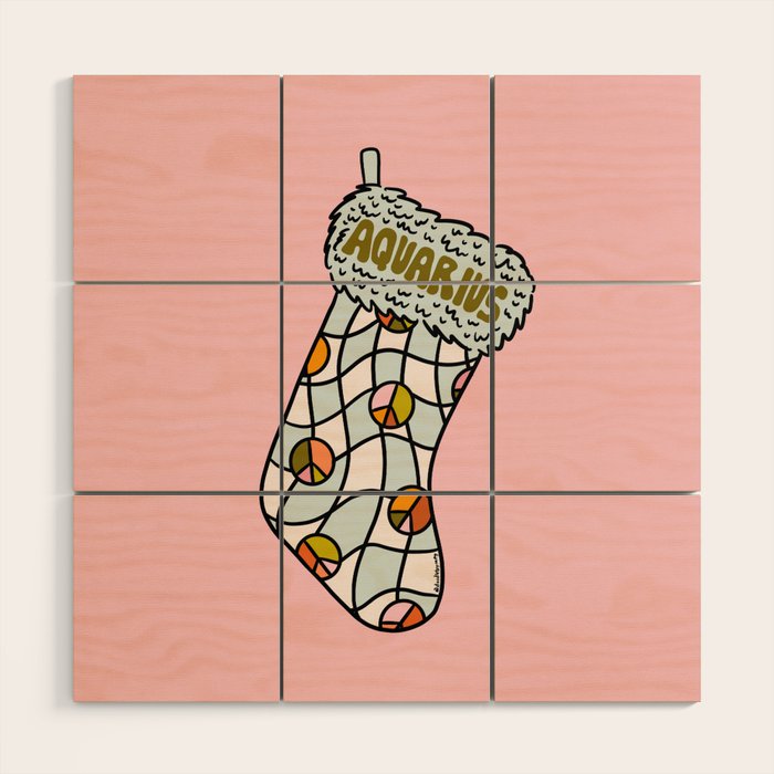 Aquarius Stocking Wood Wall Art Gallery Image 1
