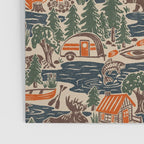 North Country Summer - classic blue, green, brown, and red Poster Gallery Image 3