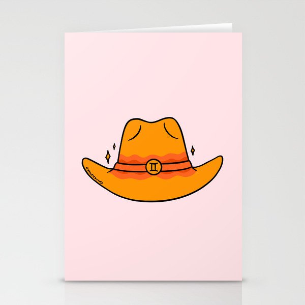 Gemini Cowboy Hat Stationery Card Gallery Image 2