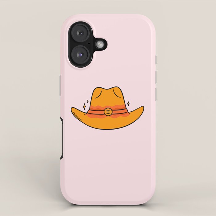Gemini Cowboy Hat iPhone Case Gallery Image 1