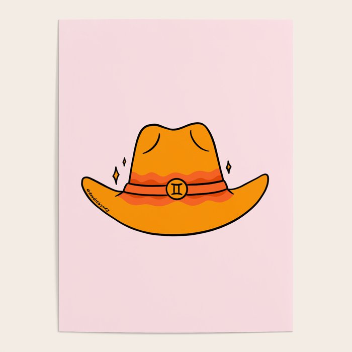 Gemini Cowboy Hat Poster Gallery Image 4