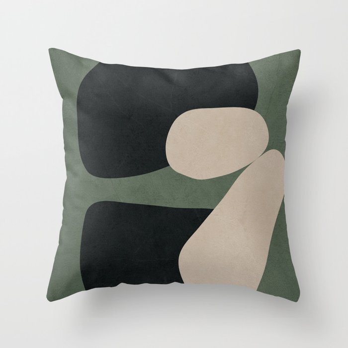 Abstract Balance 1 Throw Pillow Gallery Image 1