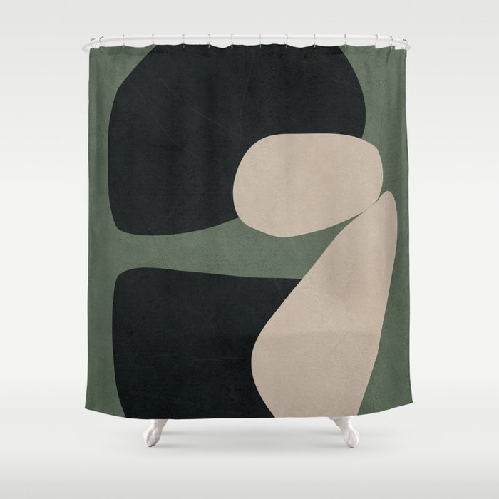 Abstract Balance 1 Shower Curtain Gallery Image 1