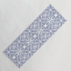 Leaves indigo fantasy tiled 4 Yoga Mat Gallery Image 1