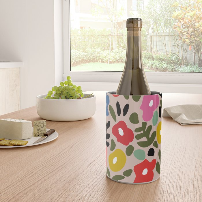 Flower meadow in muted colours Wine Chiller Gallery Image 4