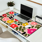 Flower meadow in muted colours Desk Mat Gallery Image 2