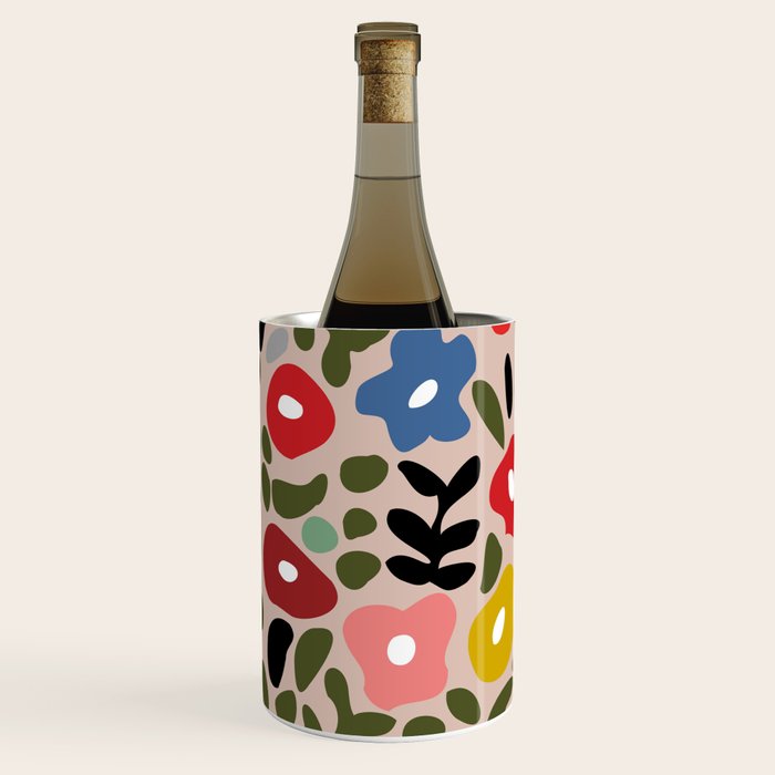 Flower meadow in muted colours Wine Chiller Gallery Image 2