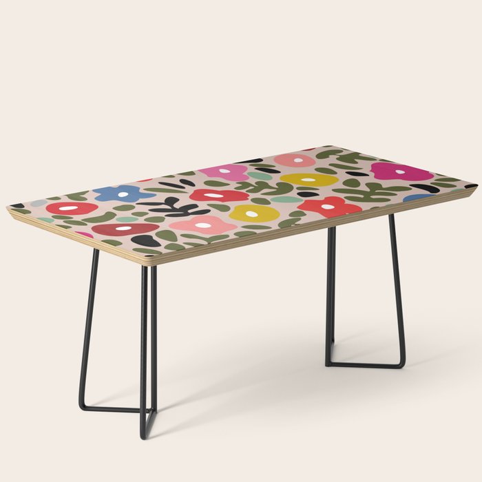 Flower meadow in muted colours Coffee Table Gallery Image 1