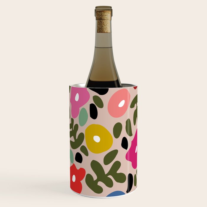 Flower meadow in muted colours Wine Chiller Gallery Image 3