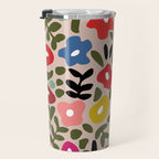 Flower meadow in muted colours Travel Mug Gallery Image 3