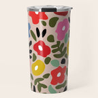 Flower meadow in muted colours Travel Mug Gallery Image 1