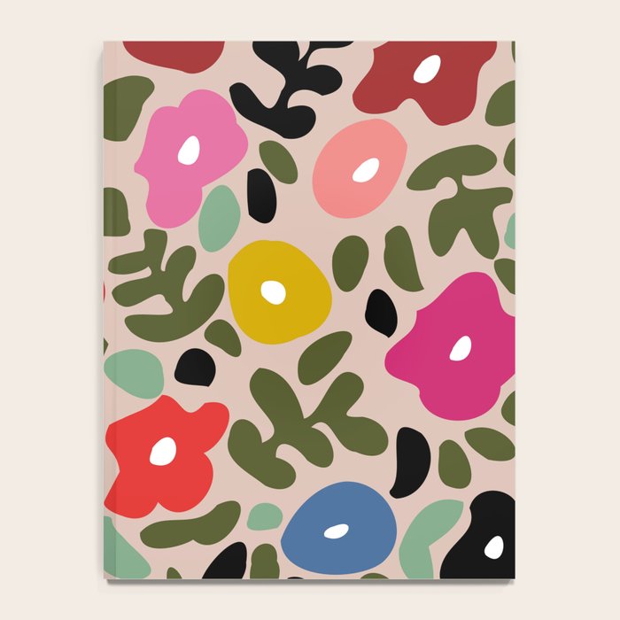 Flower meadow in muted colours Notebook Gallery Image 4