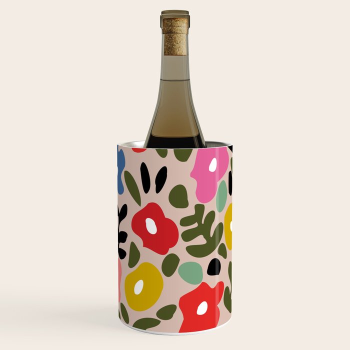 Flower meadow in muted colours Wine Chiller Gallery Image 1