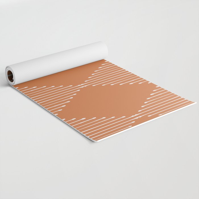 Geo (Terracotta Orange) Yoga Mat Gallery Image 2