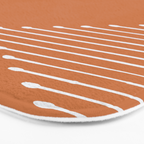 Geo (Terracotta Orange) Bath Mat Gallery Image 3