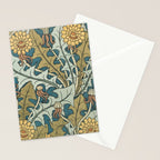 Art Nouveau Dandelion Pattern Stationery Card Gallery Image 2