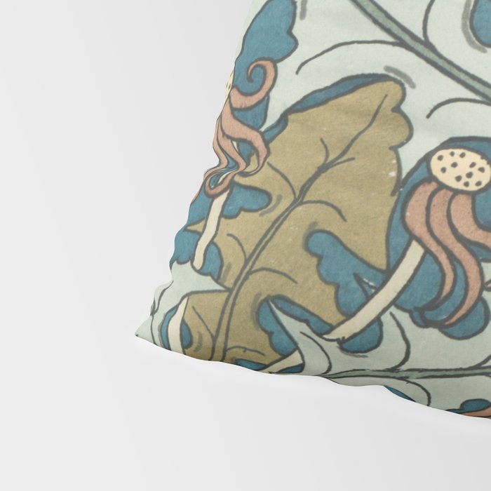 Art Nouveau Dandelion Pattern Pillow Sham Gallery Image 4