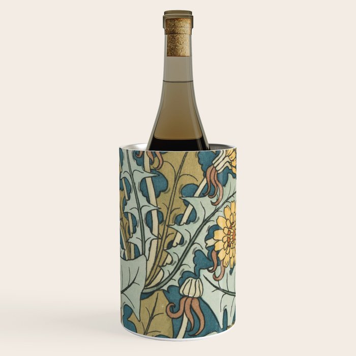 Art Nouveau Dandelion Pattern Wine Chiller Gallery Image 3
