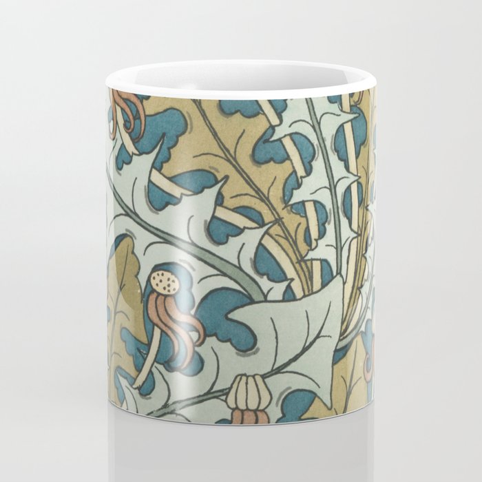 Art Nouveau Dandelion Pattern Coffee Mug Gallery Image 4
