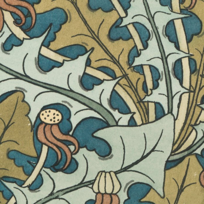 Art Nouveau Dandelion Pattern Coffee Mug Gallery Image 2