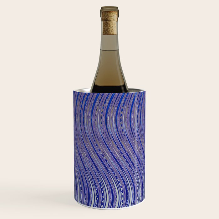 Electric Indigo Wave Symphony Wine Chiller Gallery Image 2