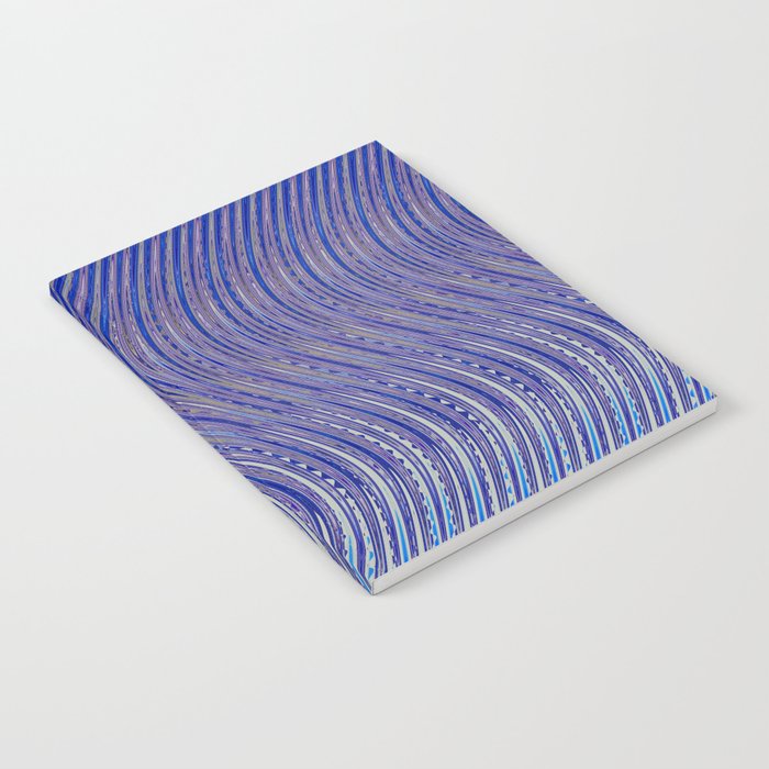 Electric Indigo Wave Symphony Notebook Gallery Image 1