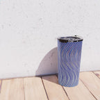 Electric Indigo Wave Symphony Travel Mug Gallery Image 4