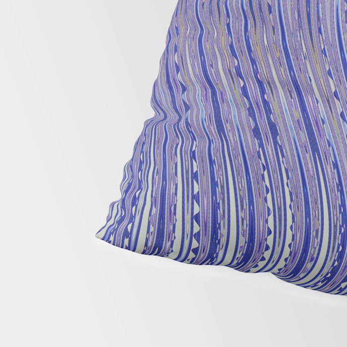 Electric Indigo Wave Symphony Pillow Sham Gallery Image 4