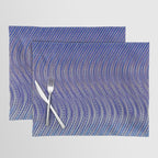 Electric Indigo Wave Symphony Placemat Gallery Image 1