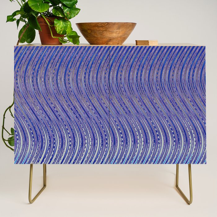 Electric Indigo Wave Symphony Credenza Gallery Image 1
