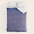 Electric Indigo Wave Symphony Duvet Cover Gallery Image 6