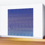Electric Indigo Wave Symphony Wall Mural Gallery Image 2