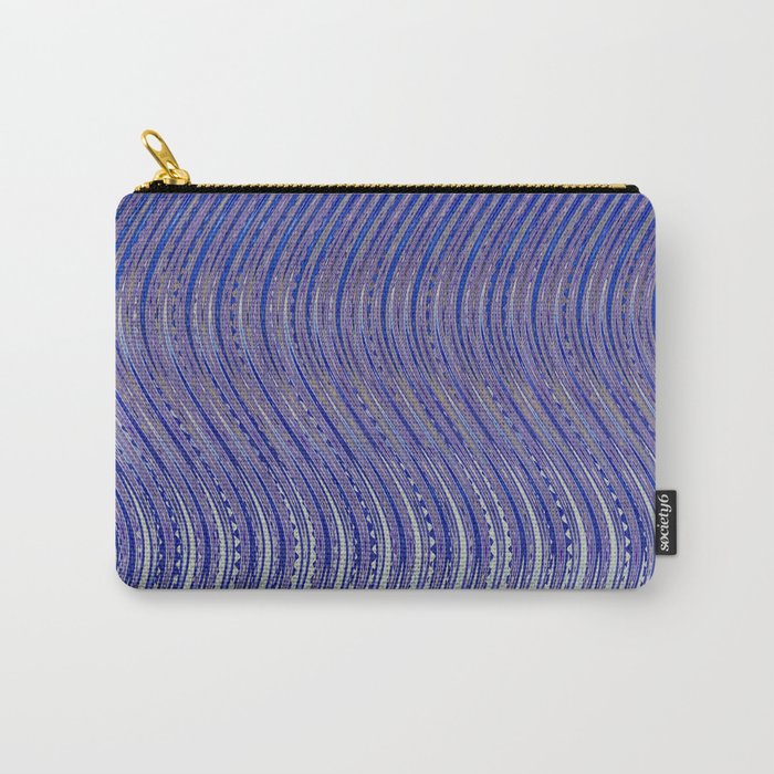 Electric Indigo Wave Symphony Carry All Pouch Gallery Image 1