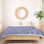Electric Indigo Wave Symphony Duvet Cover Gallery Image 3