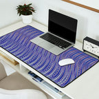 Electric Indigo Wave Symphony Desk Mat Gallery Image 2