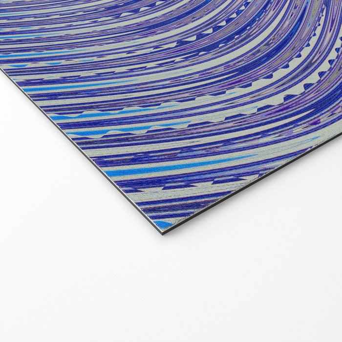 Electric Indigo Wave Symphony Welcome Mat Gallery Image 2