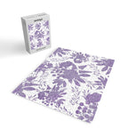 Elegant Lavender Purple White Glitter Floral Jigsaw Puzzle Gallery Image 2