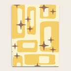 Retro Mid Century Modern Abstract Pattern 577 Yellow Brown Notebook Gallery Image 4