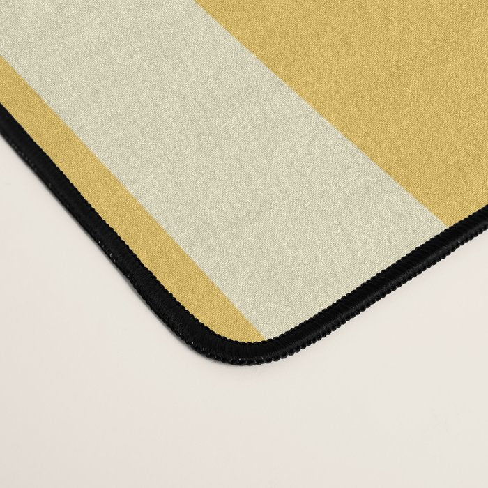 Retro Mid Century Modern Abstract Pattern 577 Yellow Brown Desk Mat Gallery Image 4