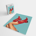 These Boots - Yee haw Cherry Red n Blue Jigsaw Puzzle Gallery Image 2