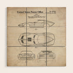 Classic Car Patent - American Car Art - Antique Wood Wall Art Gallery Image 1