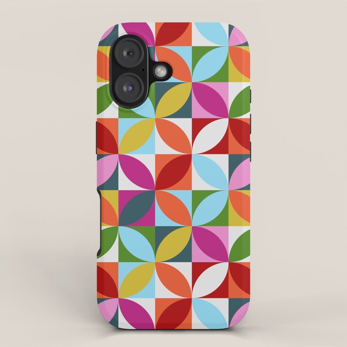 Colorful Retro Pattern iPhone Case Gallery Image 1
