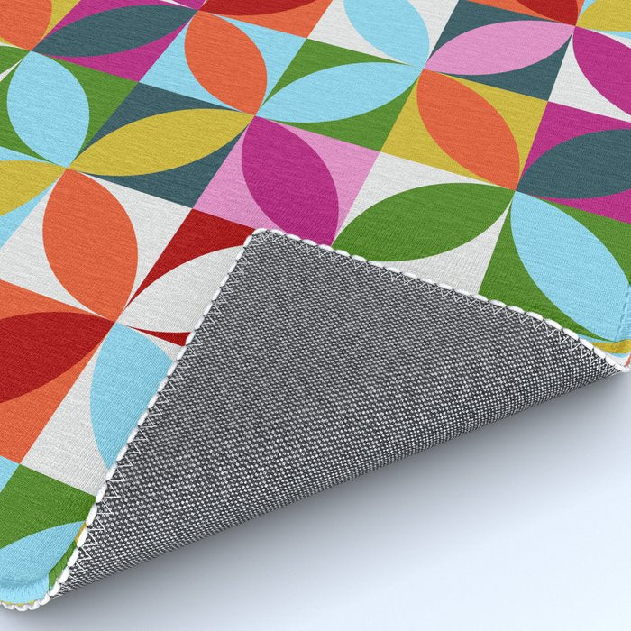 Colorful Retro Pattern Rug Gallery Image 4