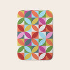 Colorful Retro Pattern Bath Mat Gallery Image 1