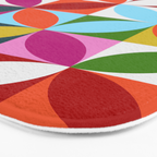 Colorful Retro Pattern Bath Mat Gallery Image 3