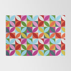 Colorful Retro Pattern Rug Gallery Image 2