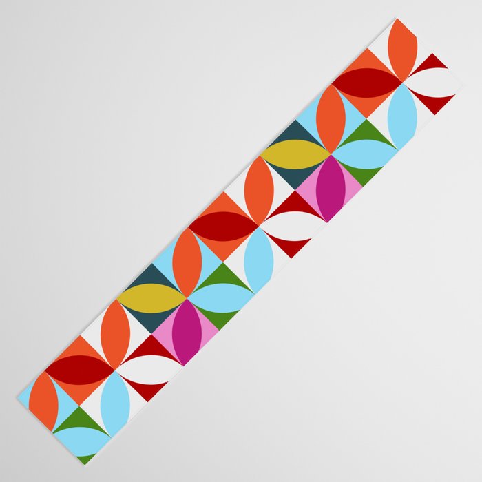 Colorful Retro Pattern Table Runner Gallery Image 3