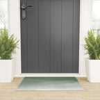 Sage Green Watercolor Ombre (sage green/white) Welcome Mat Gallery Image 3