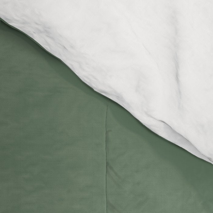 Sage Green Watercolor Ombre (sage green/white) Comforter Gallery Image 4