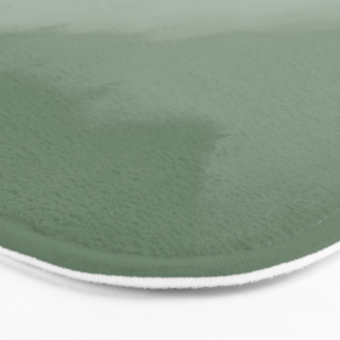Sage Green Watercolor Ombre (sage green/white) Bath Mat Gallery Image 3